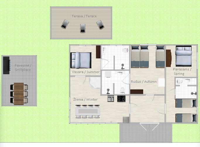 דרוסקינינקאי Villa Kurorto Namas מראה חיצוני תמונה